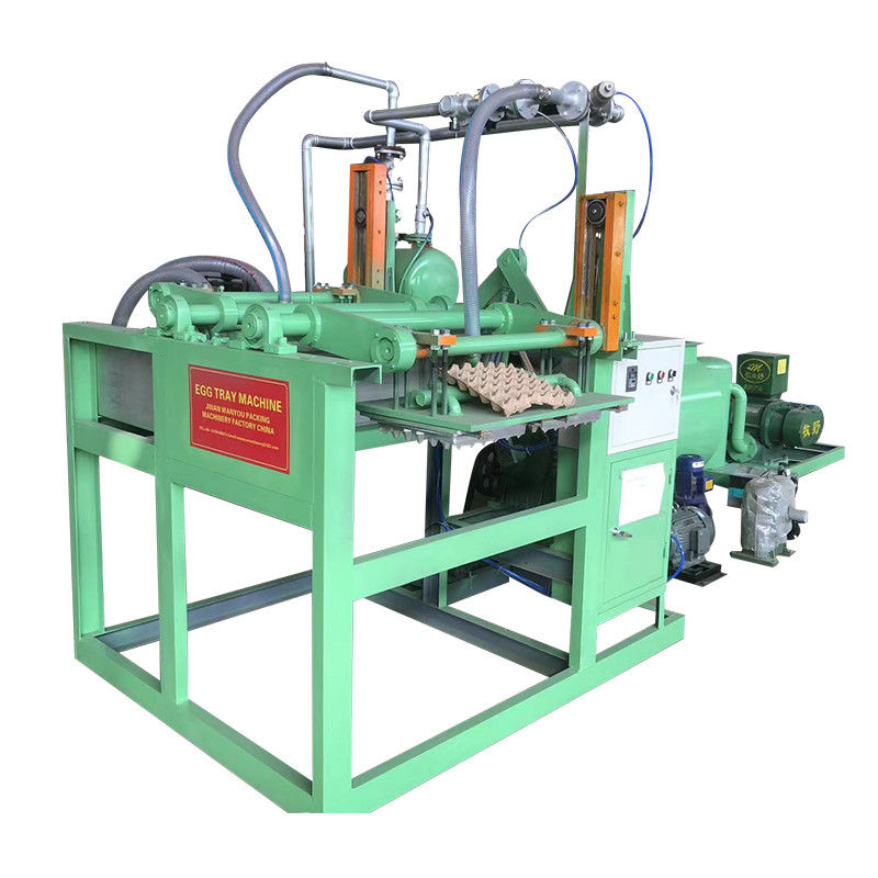 Basit Yapı Küçük Kağıt Yumurta Tepsisi Yapım Makinesi 700pcs/H 2 Yapım Kalıpları Yumurta Tepsisi Yapım Makinesi