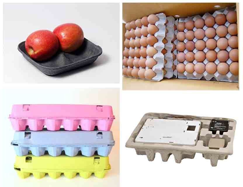 Saat başına 5000 adet Kapasite Kağıt Yumurta Tepsisi Makinesi Pulp Kalıplama Makinesi Yumurta Tepsisi Yapımı için Formlama Hızı 12-20 Vuruş/dakika