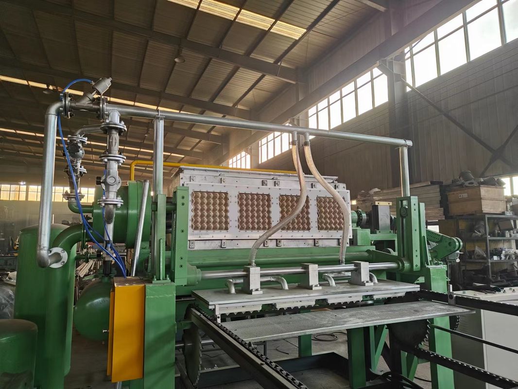 Gübreli Karton Kağıt Yumurta Tepsisi Makinesi CE Onayı 300kg/Saat Kağıt Tüketimi