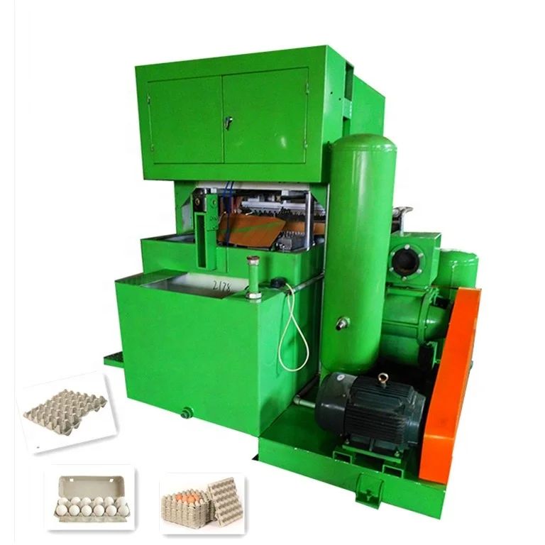 Plastik Film Ambalajlama Yöntemi Kağıt Yumurta Tepsisi Üretim Makinesi 700 - 5000pcs/h Kapasite