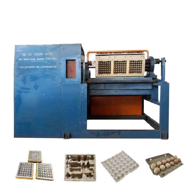Geri dönüştürülmüş 2000pcs/h Kağıt Yumurta Tepsisi Makinesi Pulp Kalıplama Makinesi Pulp Tepsisi Yapma Makinesi