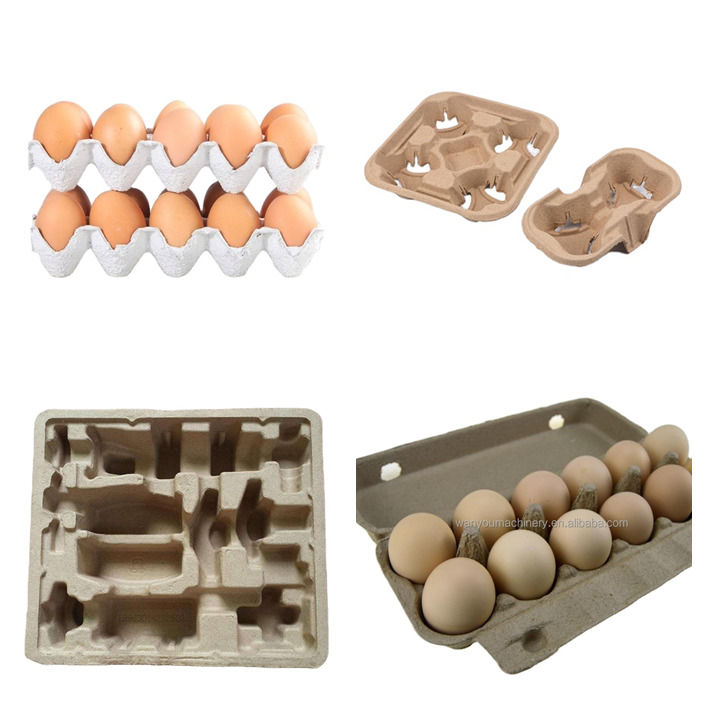 700-5000pcs/H Pulp Kalıplama Makineleri Çelik İşleme Yumurta Kartonu Üretim Cihazı Dikişsiz Üretim için