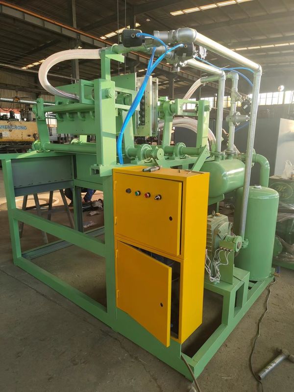 Nanya Kağıt Yumurta Tepsisi Makinesi / Pulp Kalıplama Makinesi Alüminyum Kalıplarla Fiyat Basit Küçük İşletme Fikri 700-1500Pcs/h