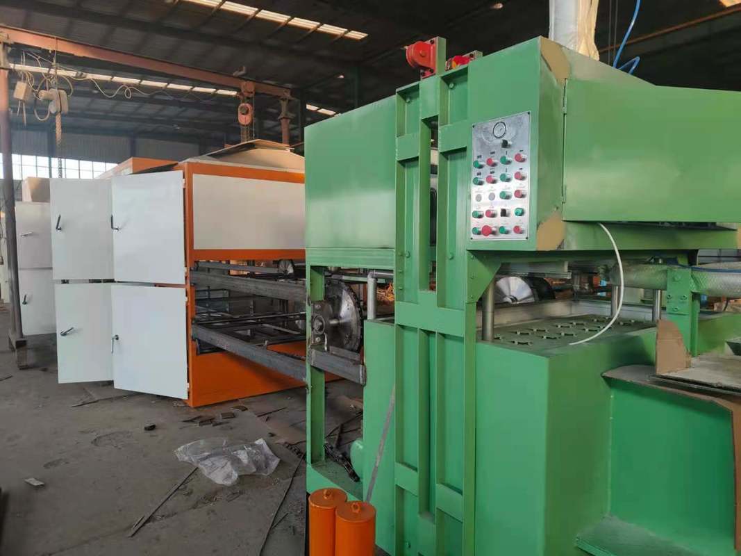 Yeşil Renkli Kağıt Yumurta Karton Yapma Makinesi Düşük Enerji Tüketimi Yumurta Tepsisi Üretim Hatı Yumurta Tepsisi Makinesi