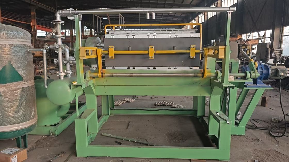 Geri dönüştürülmüş kağıt yumurta kutusu yumurta tepsisi makinesi fiyatı 3000 adet pulp elma tepsisi makinesi ile