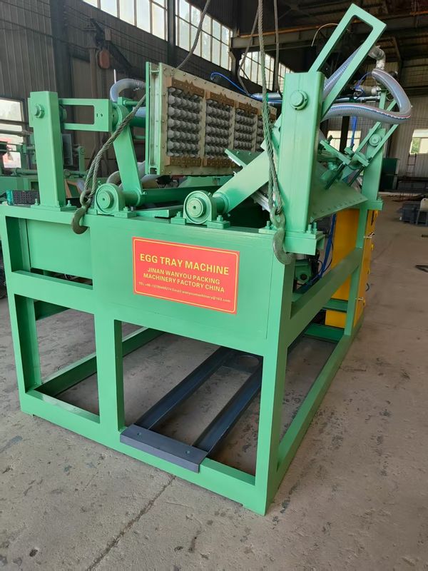 1500pcs/h Küçük İşletme Yarım Otomatik Yumurta Tepsisi Makinesi / Apple Tepsisi Yapım Makinesi Basit Yapı Hız Düzenlenebilir Alüminyum Kalıplar PLC Kontrolü