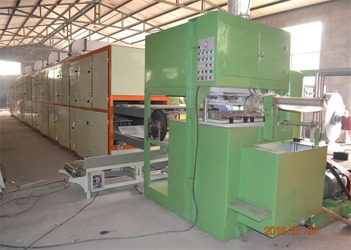 700pcs/hr Kağıt Pulp Kalıplama Makinesi Yumurta Tepsisi / Meyve Tepsisi için Karşılıklı Tip