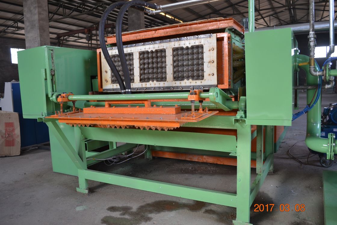 Ekoloji dostu şarap tepsileri Aletler PLC Kontrol Otomatik Kağıt Pulp Yumurta Tepsisi Üretim hattı