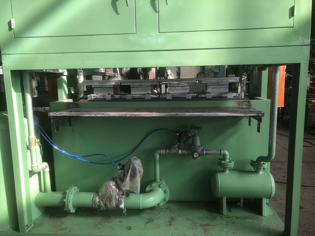 Yüksek Kapasiteli Saatte 1500 adet Yumurta Tabak Makinesi Atık Kağıt Malzemesi için Yarım Otomatik ve Otomatik