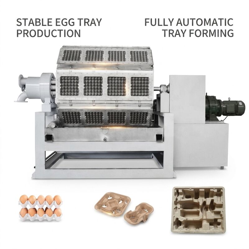 5*8 Kalıplar 5000pcs/h Kağıt Yumurta Tepsisi Üretim Hatı Makine Tam Pulping Forming Kurutma ve Kağıt Yumurta Tepsisi Yumurta Karton Ayakkabı Tepsisi Tohumlama Tepsisi Yapım için Otomatik Yükleme Sistemleri