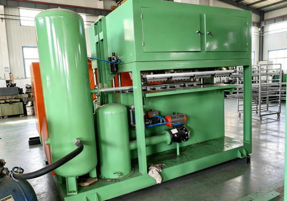Alüminyum kalıplar 45kw 1500pcs Per Hour Yumurta Tepsisi Makinesi Yumurta Tepsisi Yumurta Tepsileri Yumurta Kartonları Ayakkabı Tepsileri Bebek Tepsileri PLC Kontrolü