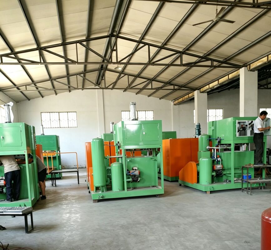 Küçük 1300-1500pcs Per Hour Yumurta Tepsisi Makinesi Yumurta Karton Makinesi Yumurta Tepsileri Yumurta Kartonları Ayakkabılar Tepsiler Bebeklik Tepsileri Alüminyum kalıplar PLC Kontrolü