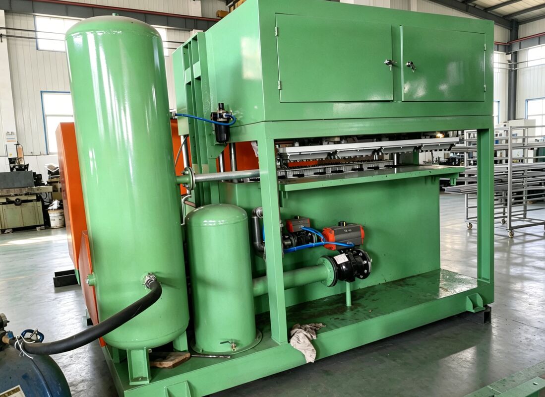 40-65kw 1000-1500pcs Per Hour Yumurta Tepsisi Makinesi Yumurta Tepsisi Yumurta Tepsileri Yumurta Kartonları Ayakkabılar Tepsiler Bebeklik Tepsileri Alüminyum kalıplar PLC Kontrolü