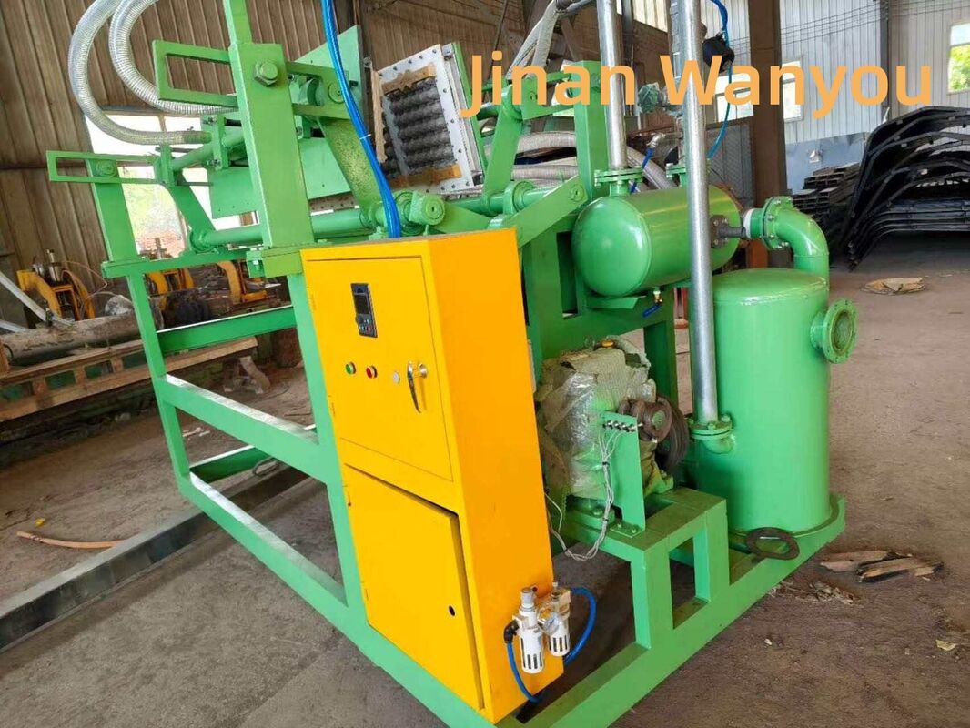 Paper Egg Tray Making Machine PLC Controlled Production Line 1500 Pcs Hour Capacity Recycled Waste Paper Material