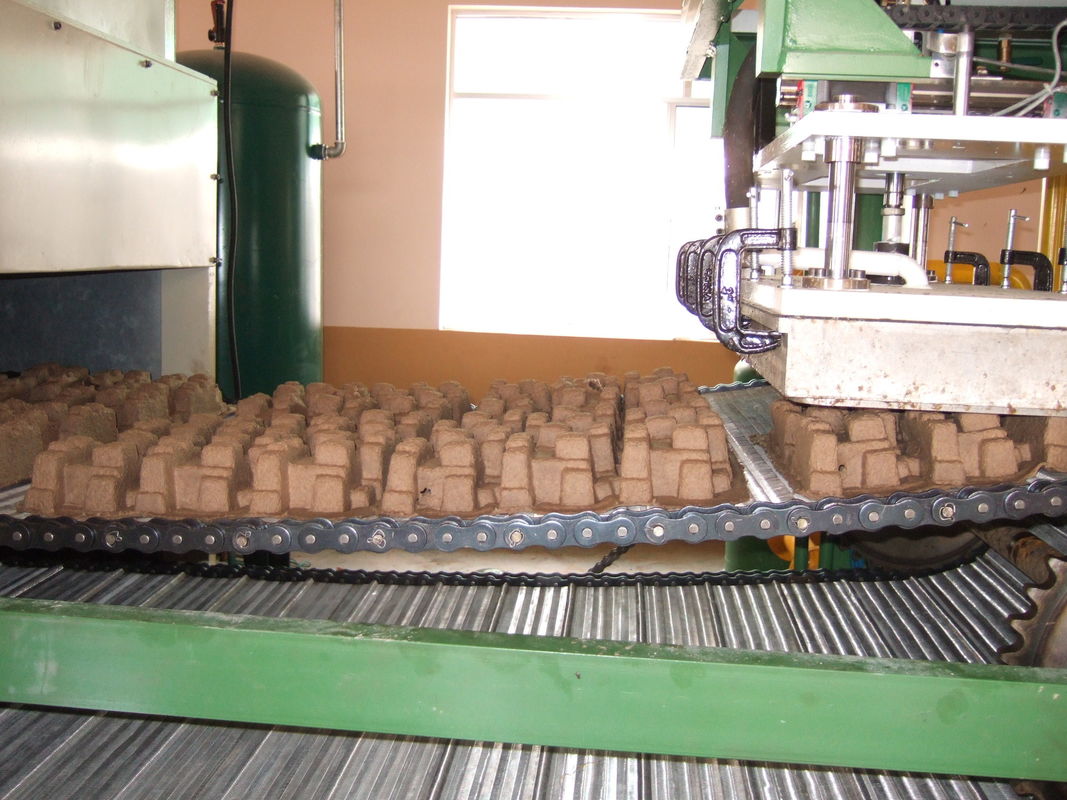 2 Kalıplar Kağıt Pulp Yumurta Tepsisi Yapma Makinesi Karşılıklı Tip Kolay Çalıştır