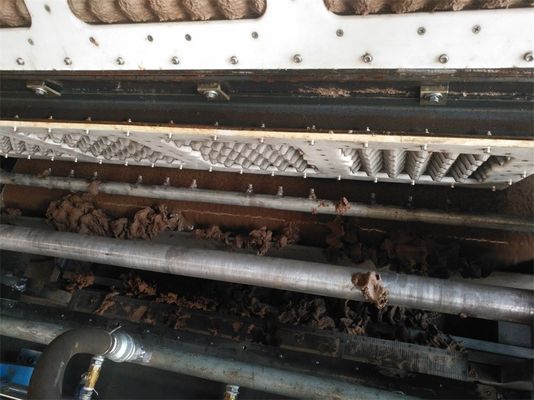 Tek kullanımlık pulp yumurta kartonları yapmak için otomatik kağıt tepsisi üretim hattı
